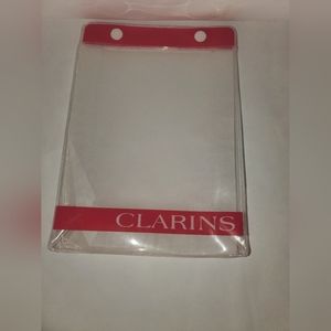 Clarins Cosmetics Transparent Travel Pouch